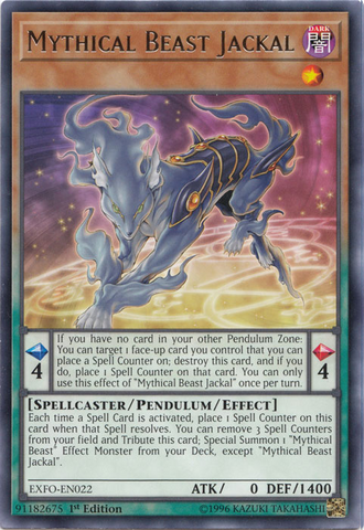 Mythical Beast Jackal [EXFO-EN022] Rare - Yu-Gi-Oh! - Card Brawlers | Quebec | Canada |