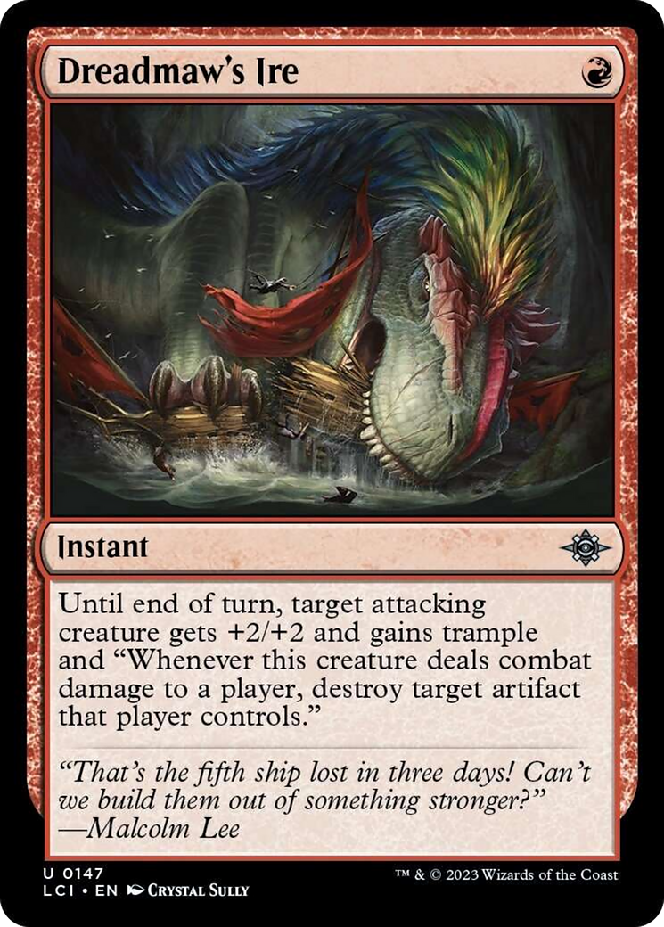 Dreadmaw's Ire [The Lost Caverns of Ixalan] - Magic: The Gathering - Card Brawlers | Quebec | Canada |