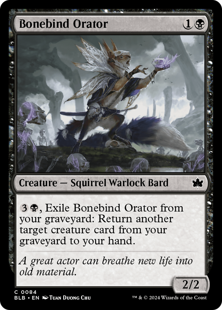 Bonebind Orator [Bloomburrow] - Magic: The Gathering - Card Brawlers | Quebec | Canada |