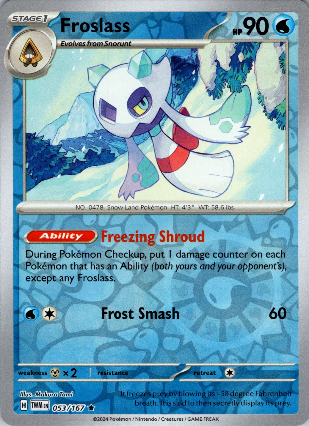 Froslass (053/167) [Scarlet & Violet: Twilight Masquerade] - Pokémon - Card Brawlers | Quebec | Canada |