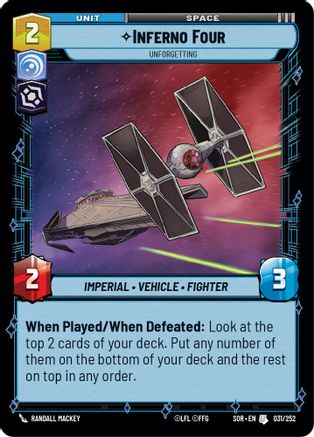 Inferno Four - Unforgetting (031/252) [Spark of Rebellion] - Fantasy Flight Games - Card Brawlers | Quebec | Canada |