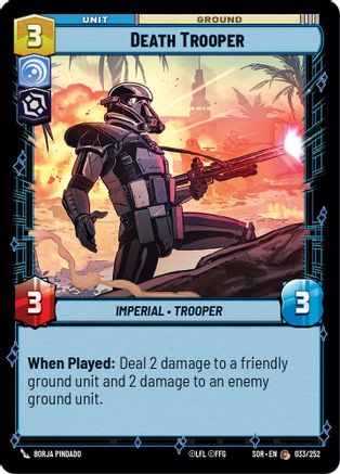 Death Trooper (033/252) [Spark of Rebellion] - Fantasy Flight Games - Card Brawlers | Quebec | Canada |