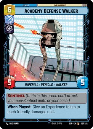 Academy Defense Walker (037/252) [Spark of Rebellion] - Fantasy Flight Games - Card Brawlers | Quebec | Canada |