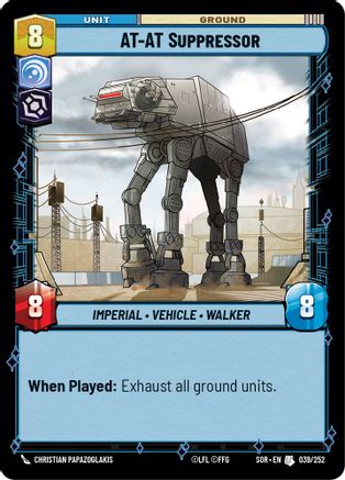 AT-AT Suppressor (039/252) [Spark of Rebellion] - Fantasy Flight Games - Card Brawlers | Quebec | Canada |