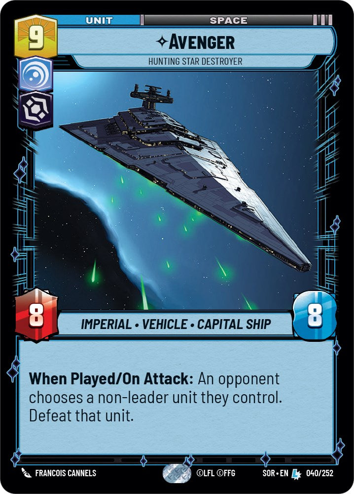 Avenger - Hunting Star Destroyer (040/252) [Spark of Rebellion] - Card Brawlers | Quebec | Canada | Yu-Gi-Oh!