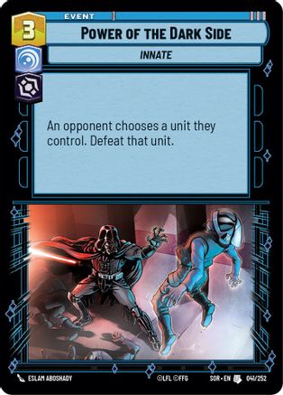Power of the Dark Side (041/252) [Spark of Rebellion] - Fantasy Flight Games - Card Brawlers | Quebec | Canada |