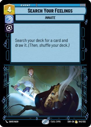 Search Your Feelings (042/252) [Spark of Rebellion] - Fantasy Flight Games - Card Brawlers | Quebec | Canada |