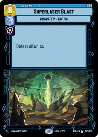 Superlaser Blast (043/252) [Spark of Rebellion] - Fantasy Flight Games - Card Brawlers | Quebec | Canada |