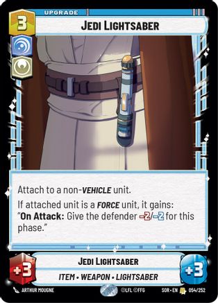 Jedi Lightsaber (054/252) [Spark of Rebellion] - Fantasy Flight Games - Card Brawlers | Quebec | Canada |