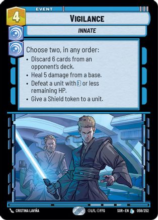 Vigilance (058/252) [Spark of Rebellion] - Fantasy Flight Games - Card Brawlers | Quebec | Canada |