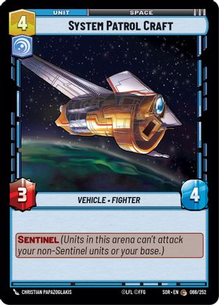 System Patrol Craft (066/252) [Spark of Rebellion] - Fantasy Flight Games - Card Brawlers | Quebec | Canada |