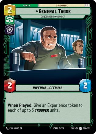 General Tagge - Concerned Commander (080/252) [Spark of Rebellion] - Fantasy Flight Games - Card Brawlers | Quebec | Canada |