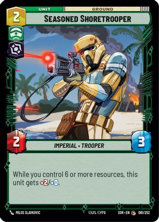 Seasoned Shoretrooper (081/252) [Spark of Rebellion] - Fantasy Flight Games - Card Brawlers | Quebec | Canada |