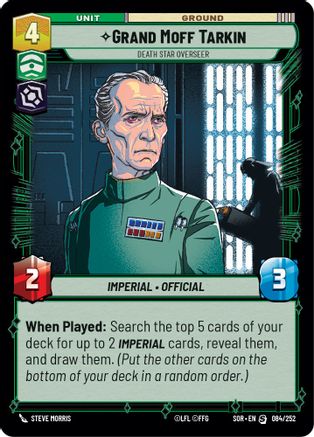 Grand Moff Tarkin - Death Star Overseer (084/252) [Spark of Rebellion] - Fantasy Flight Games - Card Brawlers | Quebec | Canada |