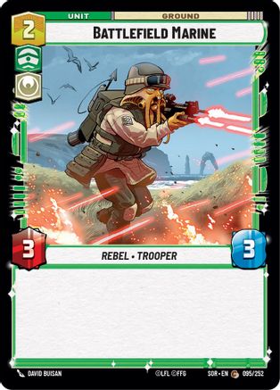 Battlefield Marine (095/252) [Spark of Rebellion] - Fantasy Flight Games - Card Brawlers | Quebec | Canada |
