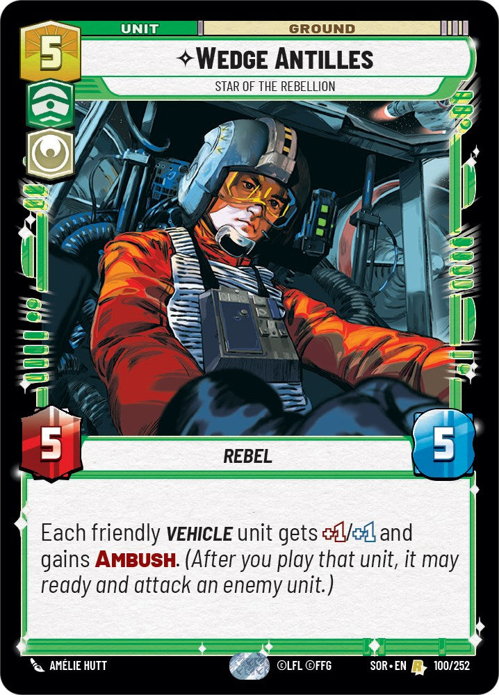 Wedge Antilles - Star of the Rebellion (100/252) [Spark of Rebellion] - Card Brawlers | Quebec | Canada | Yu-Gi-Oh!