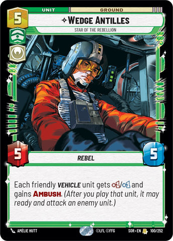 Wedge Antilles - Star of the Rebellion (100/252) [Spark of Rebellion] - Card Brawlers | Quebec | Canada | Yu-Gi-Oh!