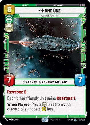 Home One - Alliance Flagship (102/252) [Spark of Rebellion] - Fantasy Flight Games - Card Brawlers | Quebec | Canada |