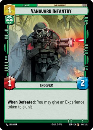 Vanguard Infantry (108/252) [Spark of Rebellion] - Fantasy Flight Games - Card Brawlers | Quebec | Canada |