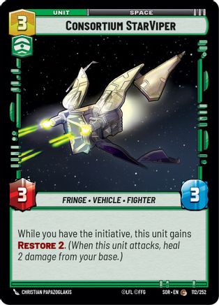 Consortium StarViper (112/252) [Spark of Rebellion] - Fantasy Flight Games - Card Brawlers | Quebec | Canada |