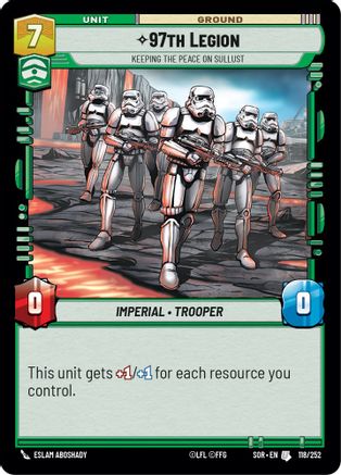 97th Legion - Keeping the Peace on Sullust (118/252) [Spark of Rebellion] - Fantasy Flight Games - Card Brawlers | Quebec | Canada |