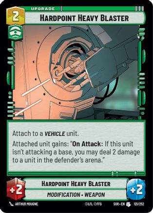 Hardpoint Heavy Blaster (121/252) [Spark of Rebellion] - Fantasy Flight Games - Card Brawlers | Quebec | Canada |