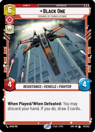 Black One - Scourge of Starkiller Base (147/252) [Spark of Rebellion] - Fantasy Flight Games - Card Brawlers | Quebec | Canada |
