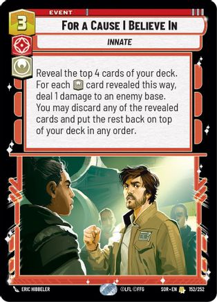For A Cause I Believe In (152/252) [Spark of Rebellion] - Fantasy Flight Games - Card Brawlers | Quebec | Canada |