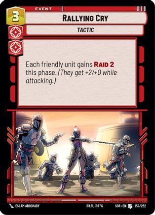 Rallying Cry (154/252) [Spark of Rebellion] - Fantasy Flight Games - Card Brawlers | Quebec | Canada |
