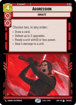 Aggression (155/252) [Spark of Rebellion] - Fantasy Flight Games - Card Brawlers | Quebec | Canada |