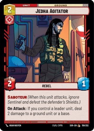 Jedha Agitator (158/252) [Spark of Rebellion] - Fantasy Flight Games - Card Brawlers | Quebec | Canada |