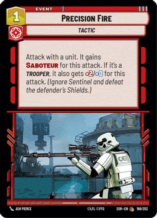 Precision Fire (168/252) [Spark of Rebellion] - Fantasy Flight Games - Card Brawlers | Quebec | Canada |
