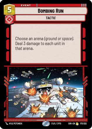 Bombing Run (173/252) [Spark of Rebellion] - Fantasy Flight Games - Card Brawlers | Quebec | Canada |