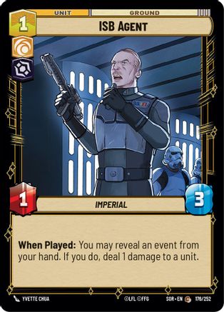 ISB Agent (176/252) [Spark of Rebellion] - Fantasy Flight Games - Card Brawlers | Quebec | Canada |