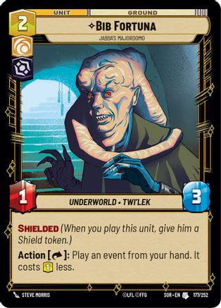 Bib Fortuna - Jabba's Majordomo (177/252) [Spark of Rebellion] - Fantasy Flight Games - Card Brawlers | Quebec | Canada |