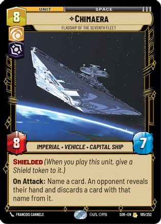 Chimaera - Flagship of the Seventh Fleet (185/252) [Spark of Rebellion] - Fantasy Flight Games - Card Brawlers | Quebec | Canada |