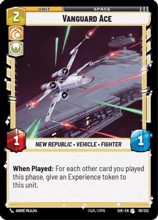 Vanguard Ace (191/252) [Spark of Rebellion] - Fantasy Flight Games - Card Brawlers | Quebec | Canada |