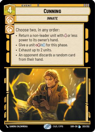 Cunning (203/252) [Spark of Rebellion] - Fantasy Flight Games - Card Brawlers | Quebec | Canada |