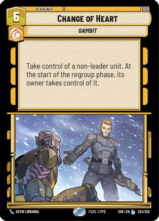 Change of Heart (224/252) [Spark of Rebellion] - Fantasy Flight Games - Card Brawlers | Quebec | Canada |
