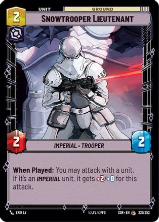 Snowtrooper Lieutenant (227/252) [Spark of Rebellion] - Fantasy Flight Games - Card Brawlers | Quebec | Canada |