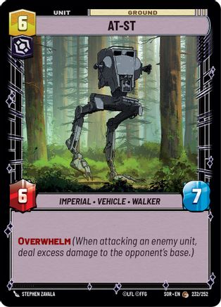 AT-ST (232/252) [Spark of Rebellion] - Fantasy Flight Games - Card Brawlers | Quebec | Canada |