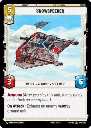 Snowspeeder (244/252) [Spark of Rebellion] - Fantasy Flight Games - Card Brawlers | Quebec | Canada |
