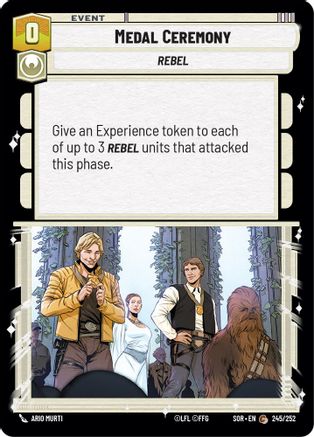 Medal Ceremony (245/252) [Spark of Rebellion] - Fantasy Flight Games - Card Brawlers | Quebec | Canada |