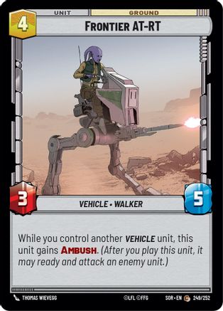 Frontier AT-RT (249/252) [Spark of Rebellion] - Fantasy Flight Games - Card Brawlers | Quebec | Canada |