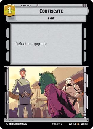 Confiscate (251/252) [Spark of Rebellion] - Fantasy Flight Games - Card Brawlers | Quebec | Canada |