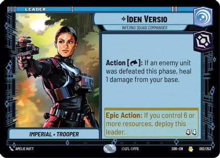 Iden Versio - Inferno Squad Commander (002/252) [Spark of Rebellion] - Fantasy Flight Games - Card Brawlers | Quebec | Canada |