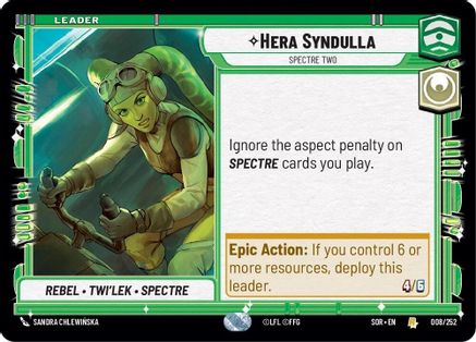 Hera Syndulla - Spectre Two (008/252) [Spark of Rebellion] - Fantasy Flight Games - Card Brawlers | Quebec | Canada |
