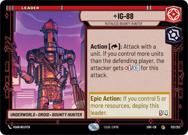 IG-88 - Ruthless Bounty Hunter (012/252) [Spark of Rebellion] - Fantasy Flight Games - Card Brawlers | Quebec | Canada |