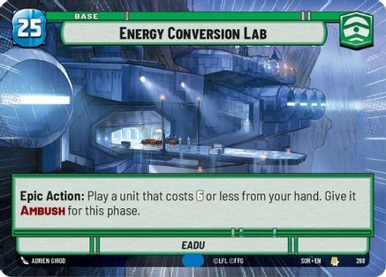 Energy Conversion Lab (Hyperspace) (288) [Spark of Rebellion] - Fantasy Flight Games - Card Brawlers | Quebec | Canada |