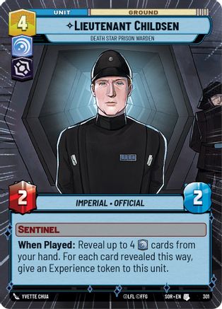 Lieutenant Childsen - Death Star Prison Warden (Hyperspace) (301) [Spark of Rebellion] - Fantasy Flight Games - Card Brawlers | Quebec | Canada |
